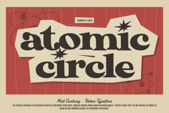 Atomic Circle: A Display Font That Brings Mid Century Charm to Modern Web Design
