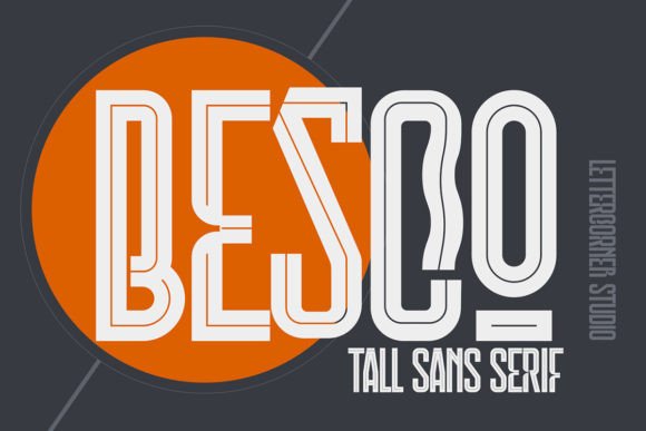 Besco Font: A Condensed Sans Serif for Editorial Impact