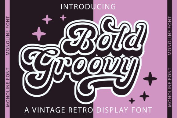 Bold Groovy Monoline Brings Retro Character to Web Design