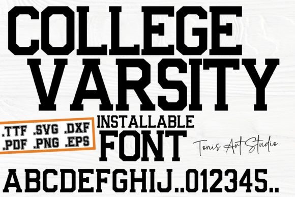 College Varsity: A Display Font for Campaigns That Command Attention