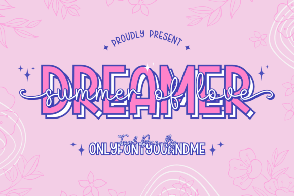 Dreamer Summer of Love: A Handwritten Display Font for Editorial Storytelling
