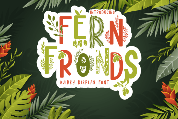 Fern Fronds: A Display Font for Serene Editorial Design