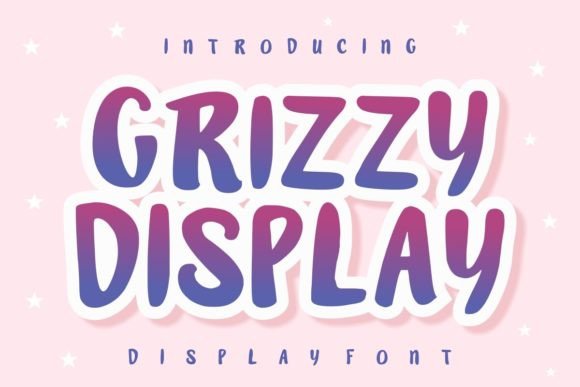 Grizzy Display: A Friendly Font for Editorial Design