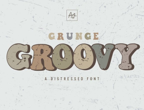 Grunge Groovy: A Vintage Display Font for Editorial Mood and Publication Identity