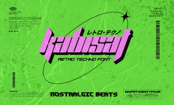Kabisat: A Retro Techno Font Built for Modern Web Interfaces