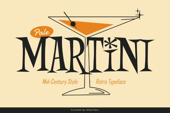 Pale Martini: A Mid-Century Display Font That Brings Retro Charm to Branding