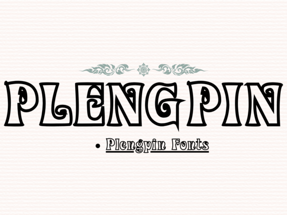 Plengpin: A Whimsical Display Font for Charming Digital Interfaces