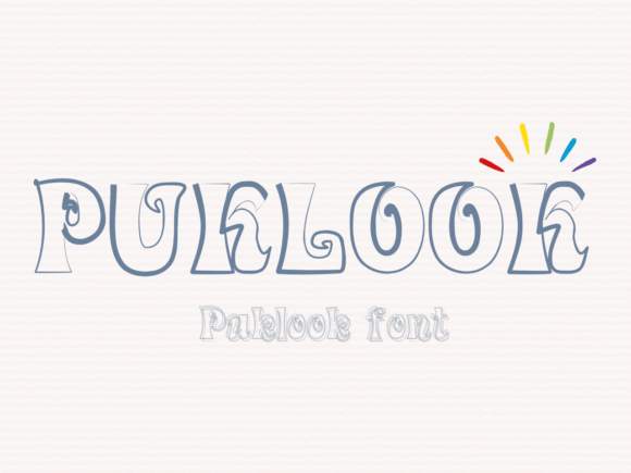 Puklook: A Whimsical Display Font That Brings Charm to Branding