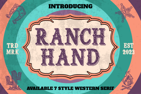 Ranch Hand Font for Web Design: A Wild West Display Typeface with Digital Charm