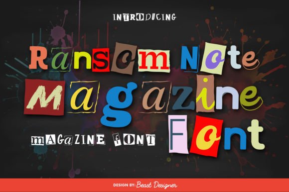 Ransom Note Magazine: A Display Typeface for Bold Editorial Design