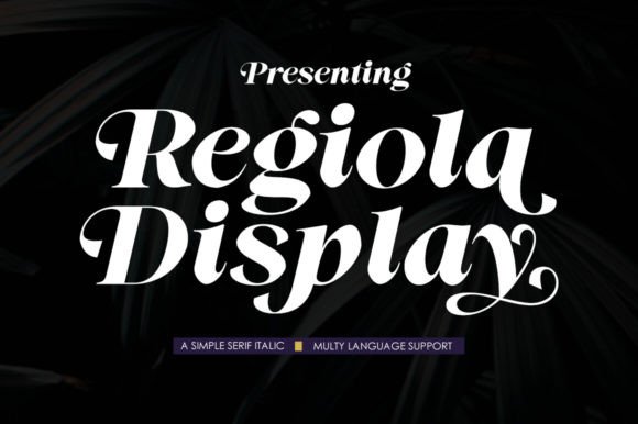 Regiola Display: The Serif Font That Transforms Campaigns