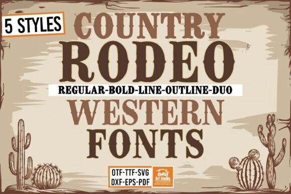 Rodeo Bundle: A Western Font for Editorial Design