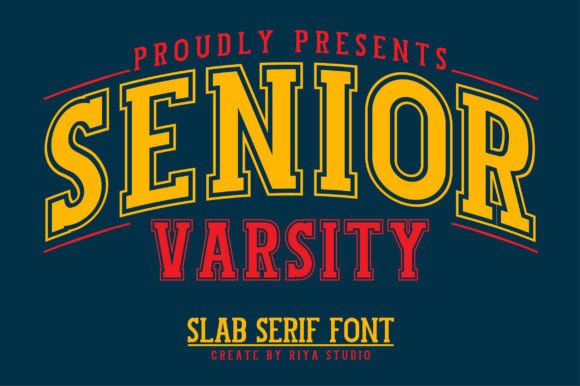Senior Varsity: A Display Font That Commands Attention