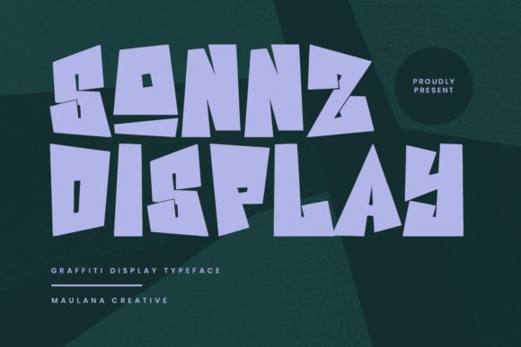 Sonnz Display Graffiti: A Maker’s Font for Labels, Signs, and Shop Designs