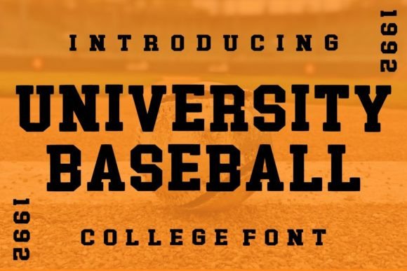 University Baseball: A Vintage Collage Display Font for Editorial Storytelling