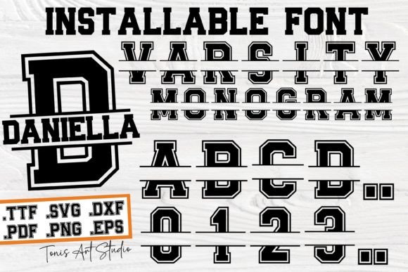 Varsity Monogram: A Display Font with Athletic Editorial Appeal