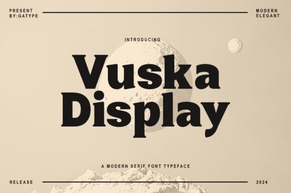 Vuska Display: A Modern Font for Handmade Brands