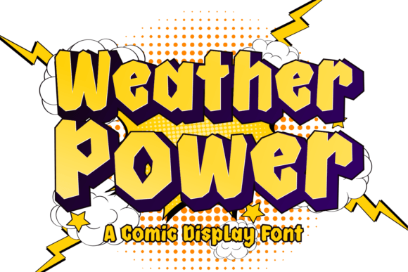 Weather Power Font: A Display Typeface for Bold Storytelling